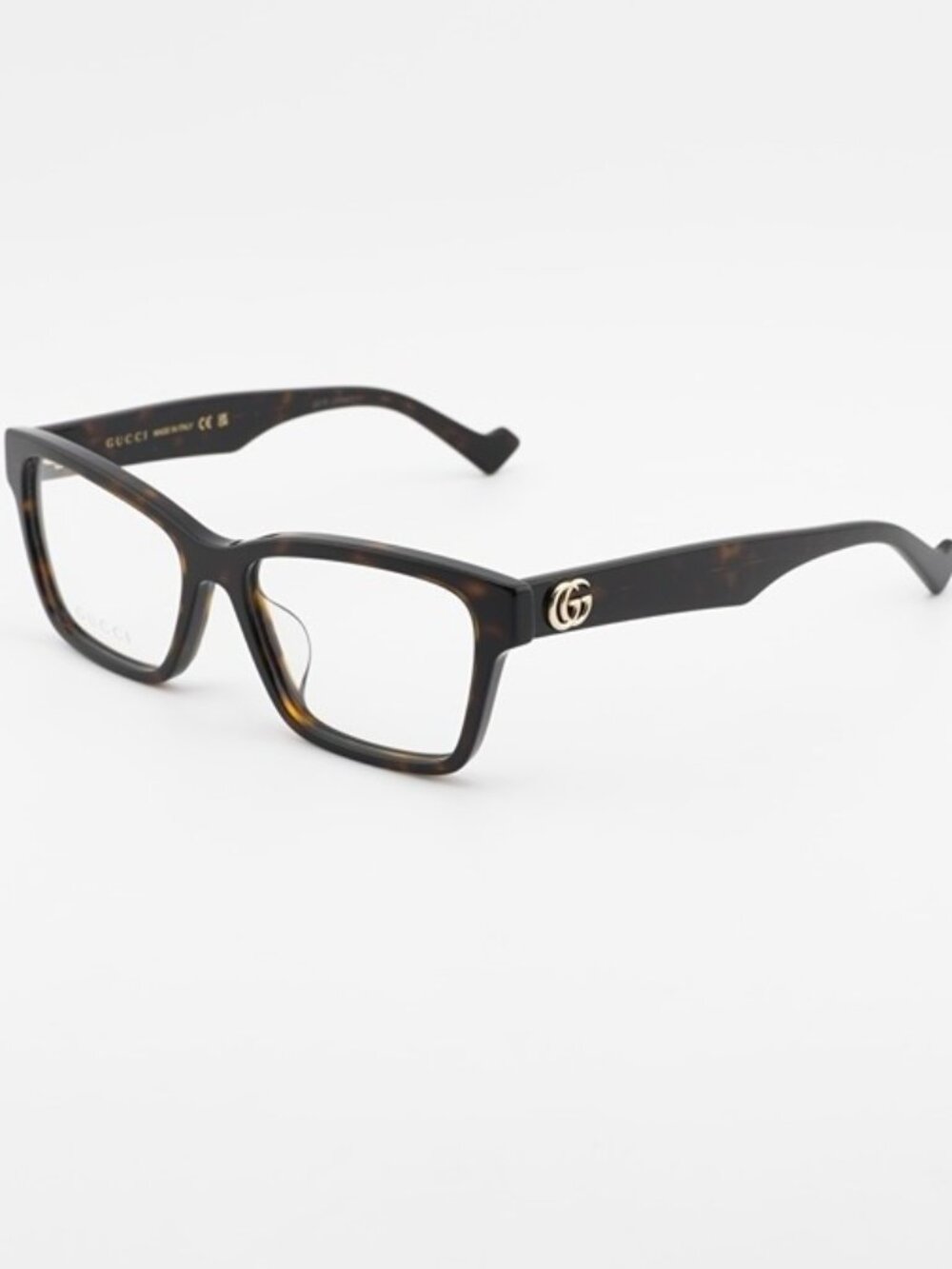 Gucci GG1476OK 002 Square Eyeglasses - Dark Havana 55mm